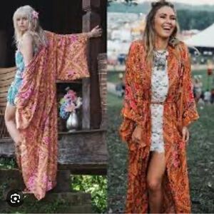 Spell Vibrant Orange and Pink Robe